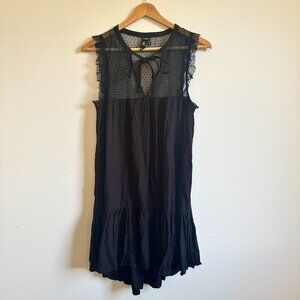 Black Lace and Jersey Dress by Volcom